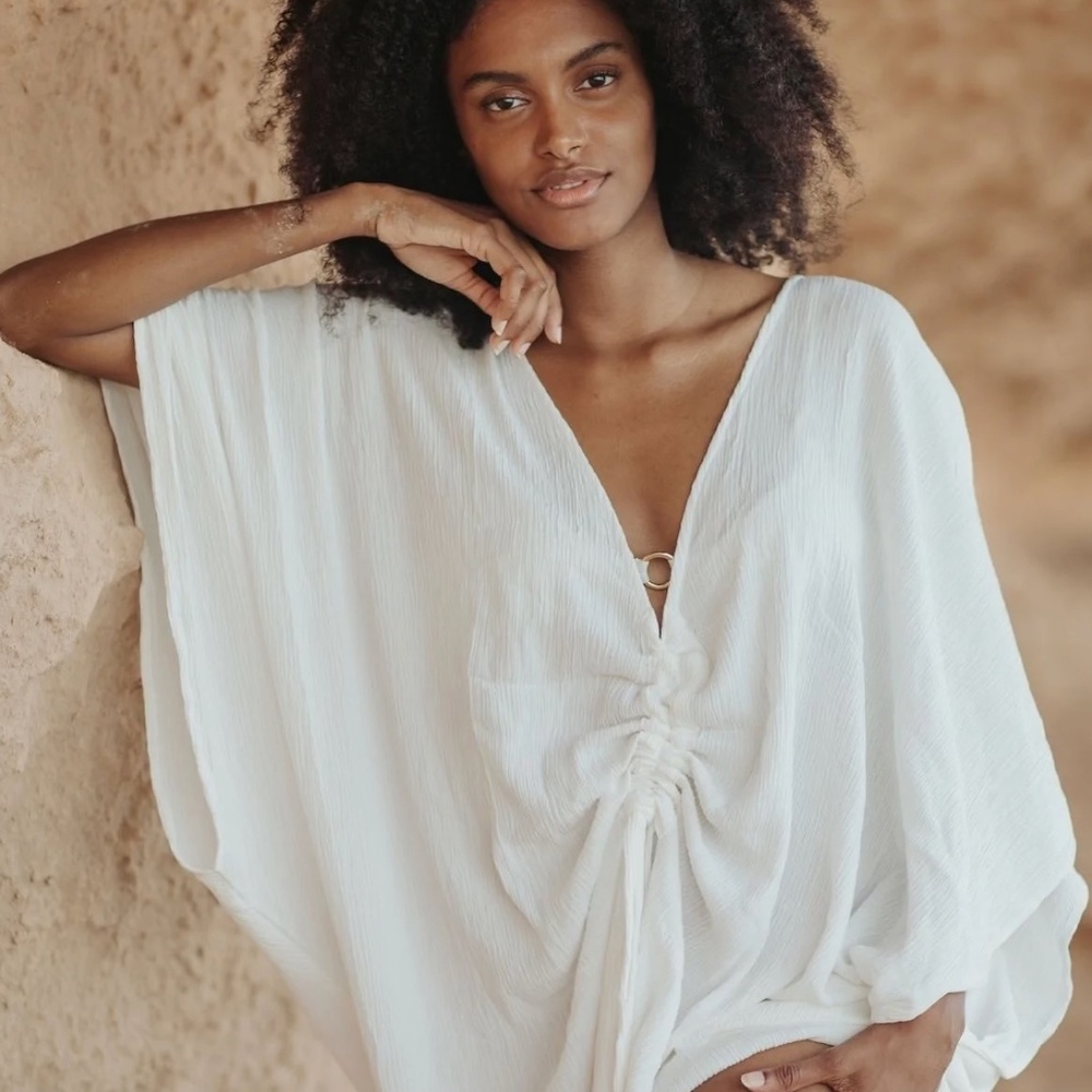 Myrah Penaloza VIRGO KAFTAN (WHITE)